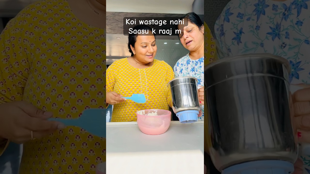 Zero waste saasu maa k raaj m | saas bahu | saasu rocks alway | sambhar vada | no more wastage