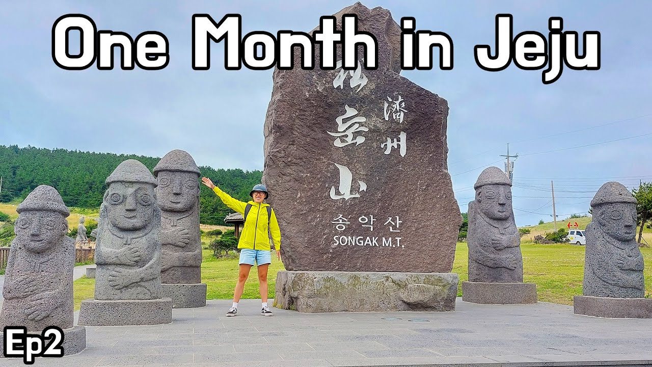 Free Camping in Jeju and Hiking Beautiful Songaksan | Ep 2 | One Month in Jeju
