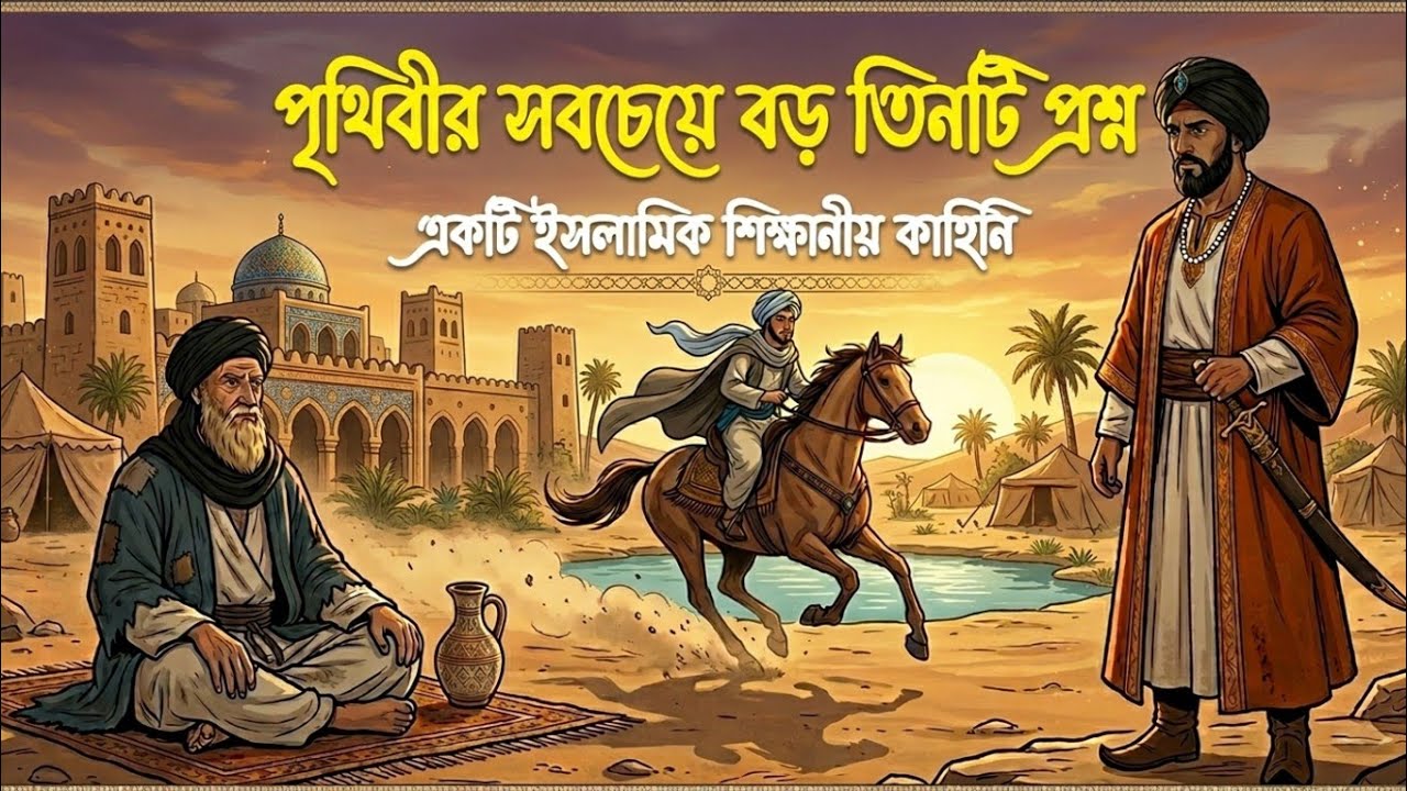 দুনিয়ার সবচেয়ে বড় প্রশ্নের উত্তর কী একজন গরিব যুবক জানালো!ইসলামিক শিক্ষানীয় গল্প #বাংলাগল্প 