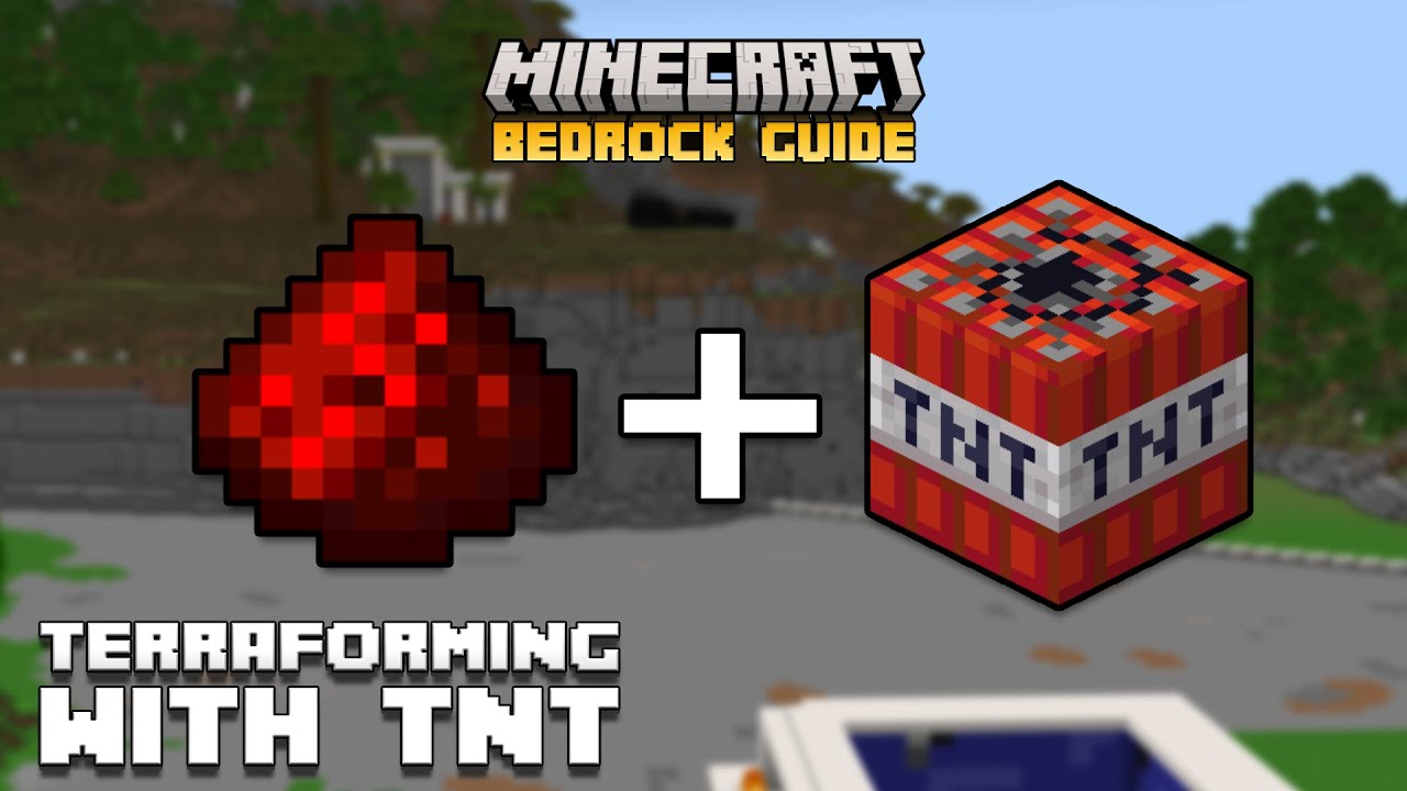 TNT SCIENCE: How to Terraform with TNT! | Minecraft Bedrock Guide 1.21!