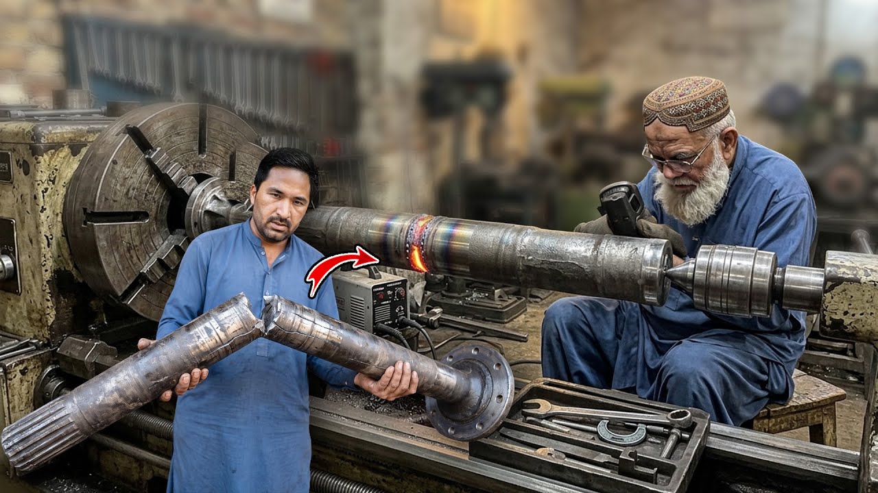 This Truck Axle Broke in Half! | Heavy Truck Axle Repair by Pakistani Mechanics