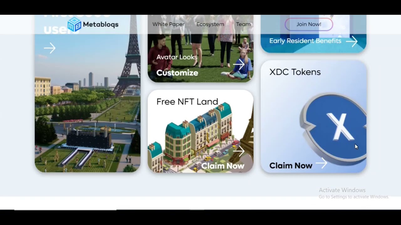 XDC Ecosystem: Metabloqs- #xinfin 1st Metaverse Free Land & Free NFTs to First 5000 Registers #Bloqs