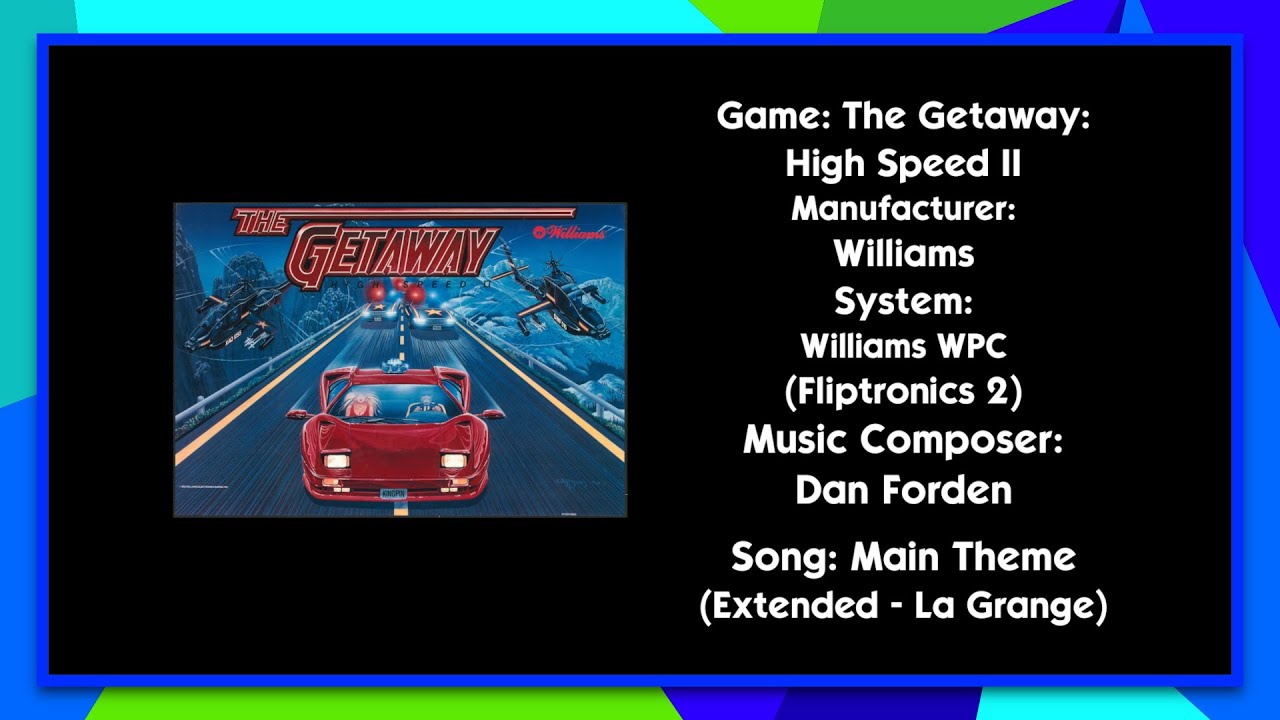 The Getaway: High Speed II (Pinball - Williams 1992) - Main Theme (Extended - La Grange)