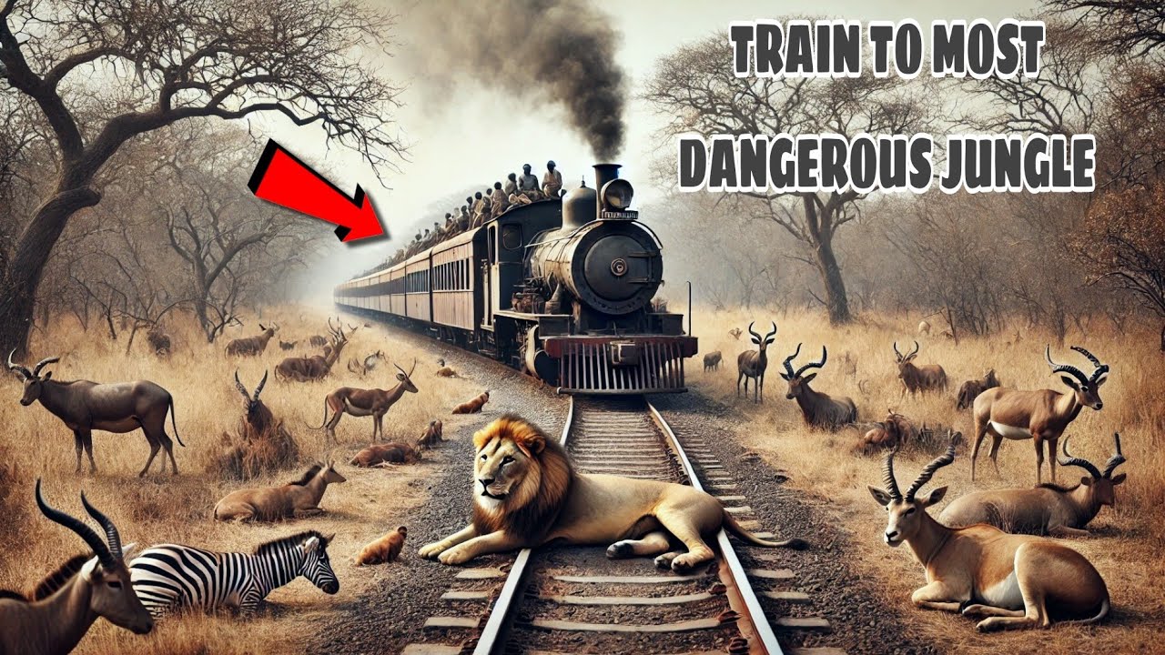 Sasan Gir Jungle Train 🚂 Journey | Lion 🦁 Track Par Aaya! | Wild Animals 😱
