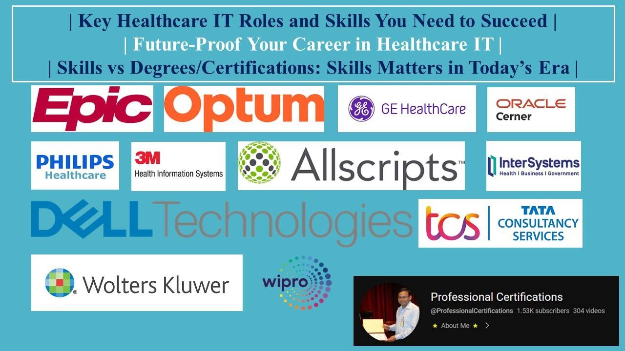 Key Healthcare IT Roles and Skills You Need to Succeed