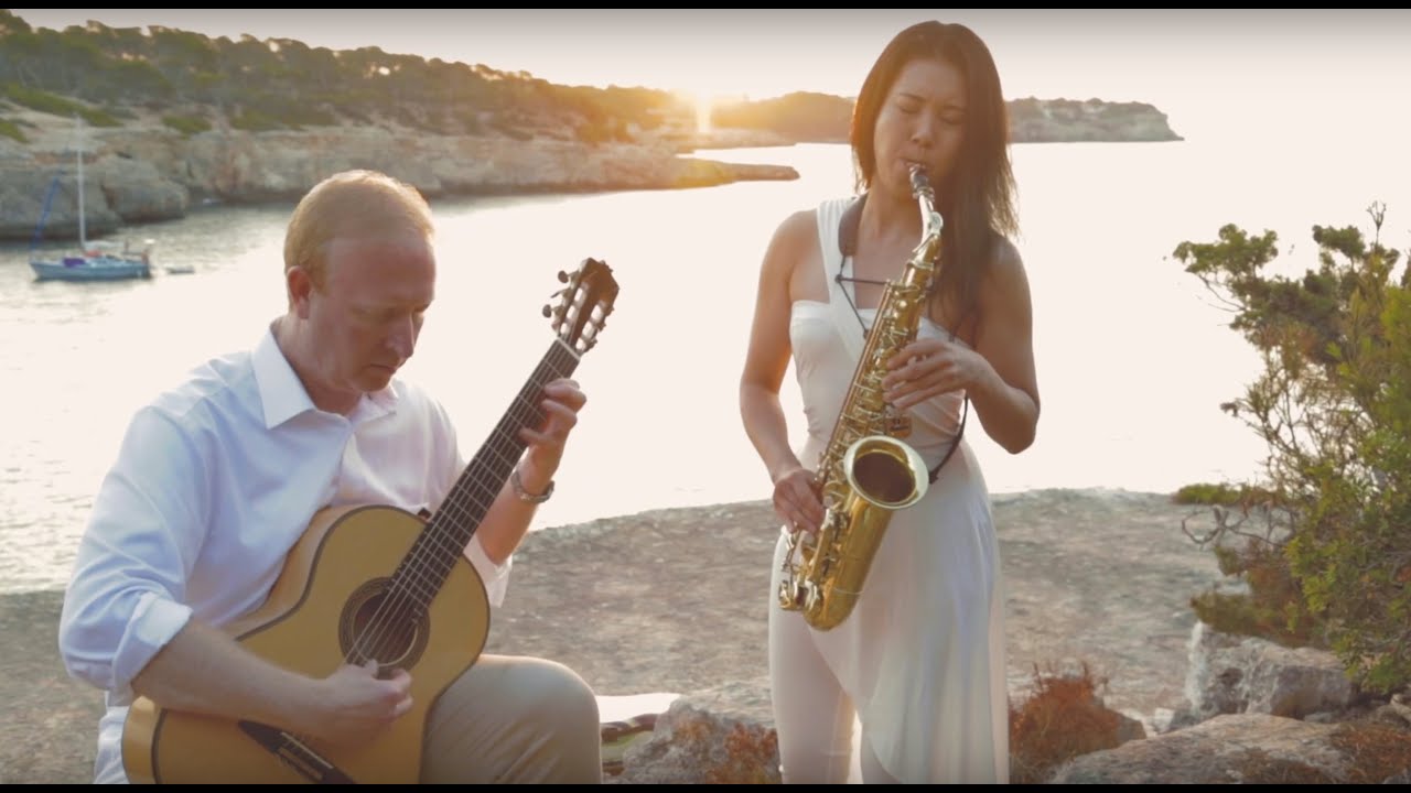Chika & Scott play Mallorca 'Barcarola', Op. 202 by Isaac Alb&eacute;niz