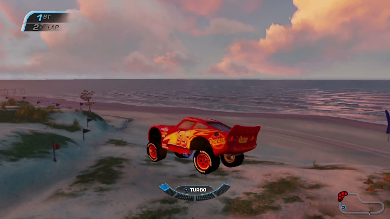 Cars 3: Driven to Win: Fireball Beach Sprint (Race Mode) in 2:55.55