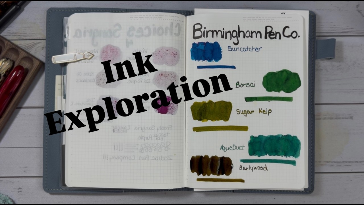 Fountain Pen Ink Exploration featuring….Birmingham Pen Co Inks