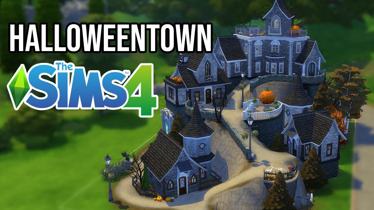 Making Halloween Town in Sims 4