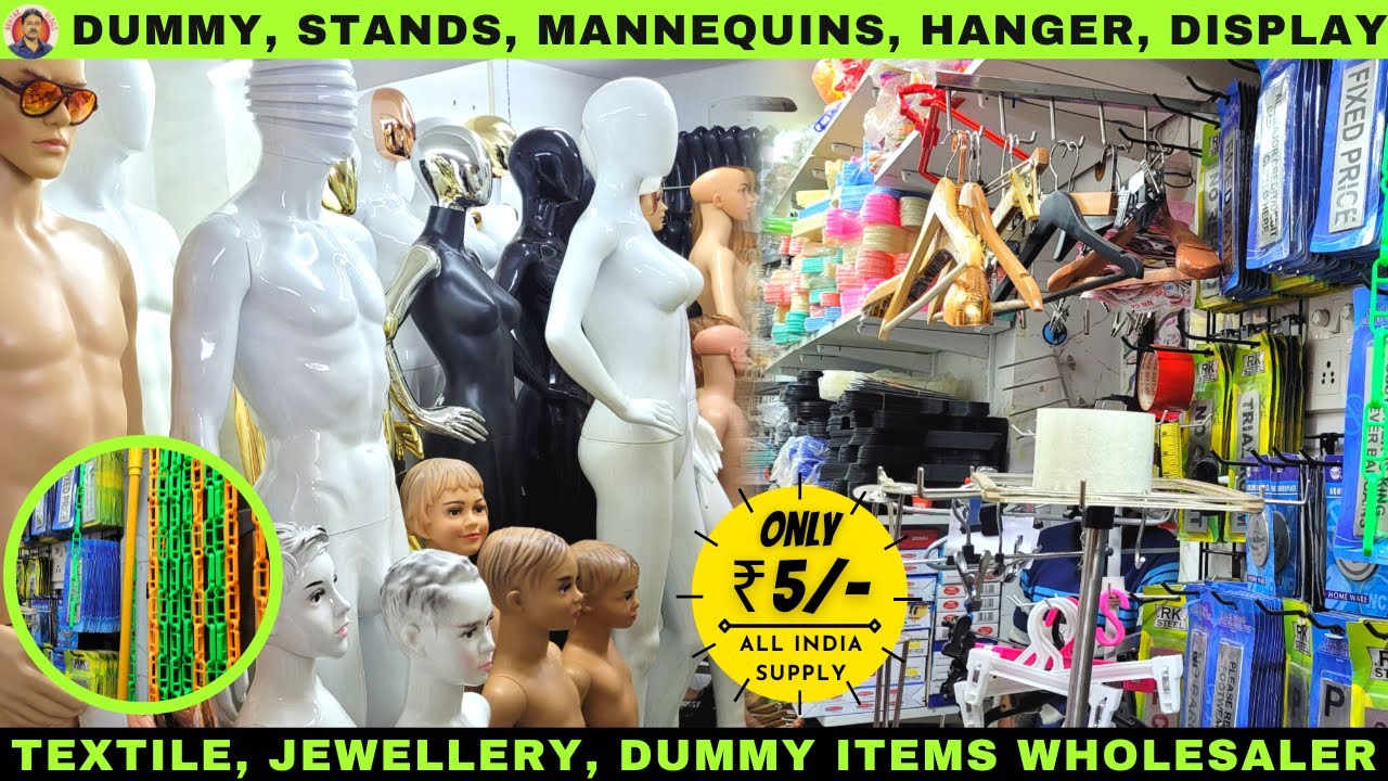 Dummy Wholesale Market in Kolkata | Mannequin, Hangers, Jewellery Stand, Textile Display Items