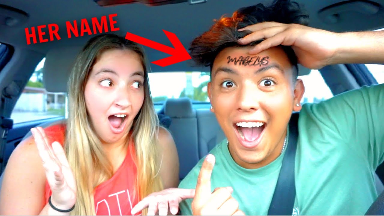 I GOT A TATTOO OF MY GIRLFRIENDS NAME PRANK!