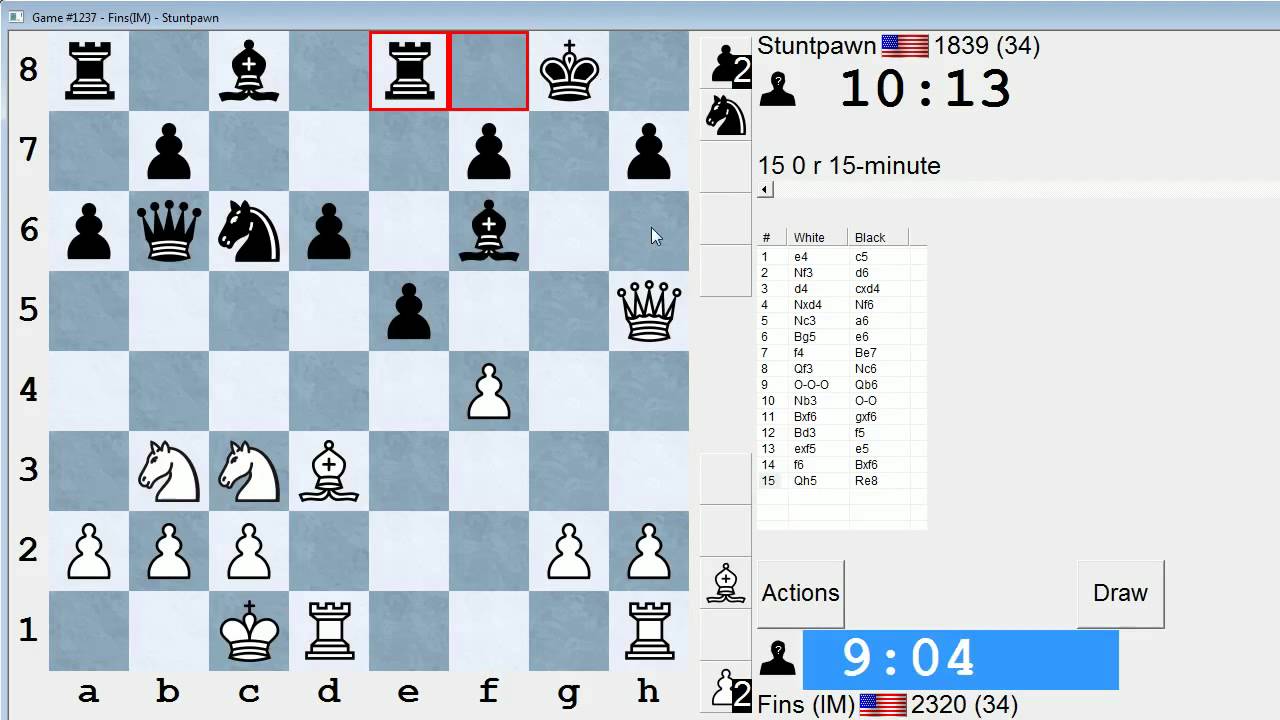 Standard Chess #112: IM Bartholomew vs. Stuntpawn (Sicilian Defense)