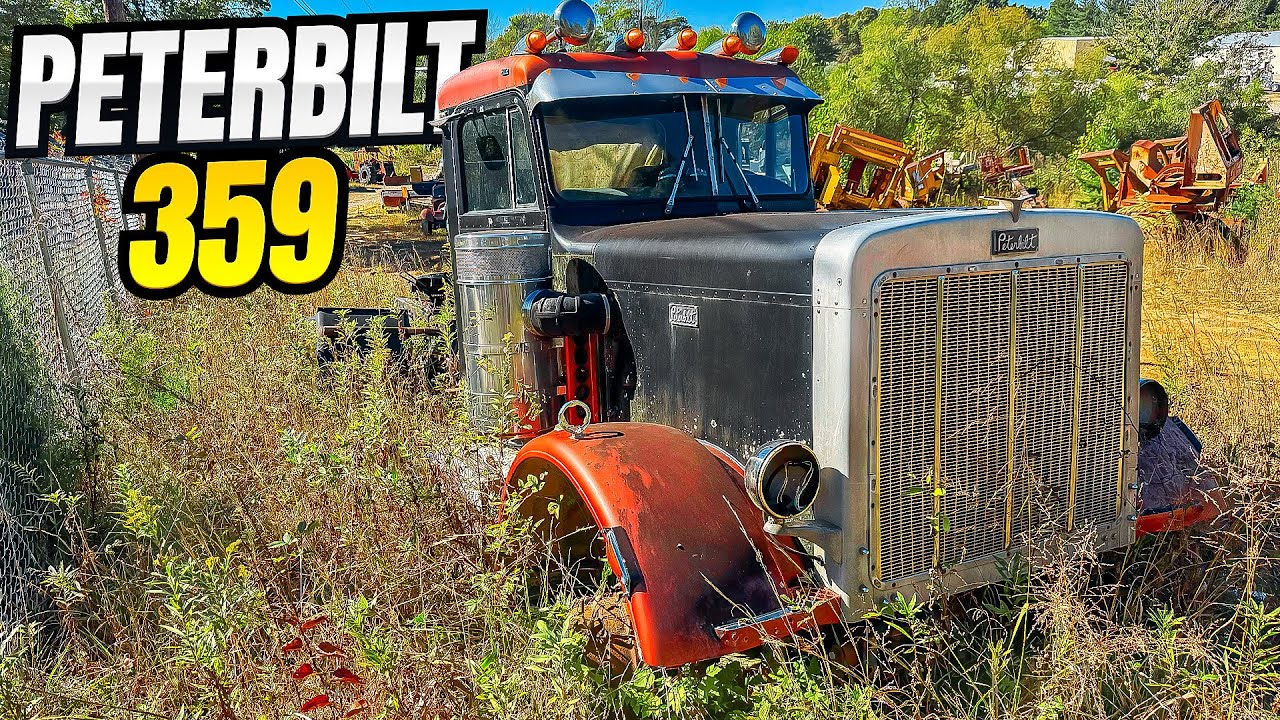 Rescuing A Peterbilt 359 From Its Grave - Logging Junk Yard Tour…