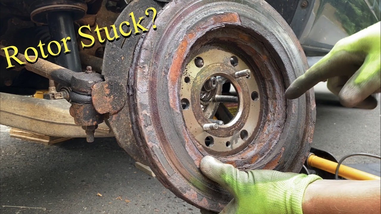 Removing a Stuck Brake Rotor