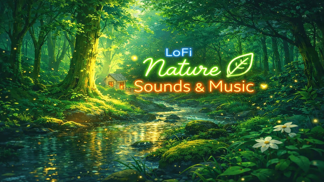 Lofi Nature sounds and music - background ambience vibes for studying to sleep, chill and relax