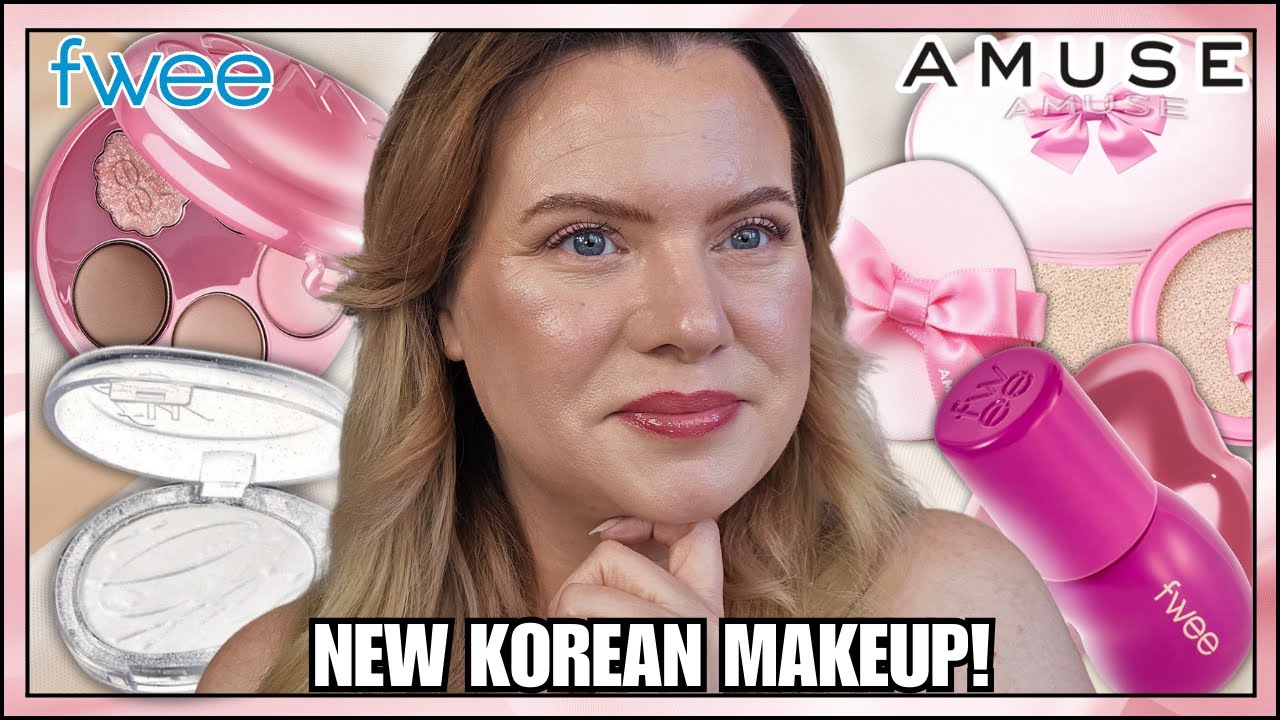 🎀 What’s NEW in K-Beauty? Amuse & Fwee Makeup Review! | April 2025 Review | Clare Walch