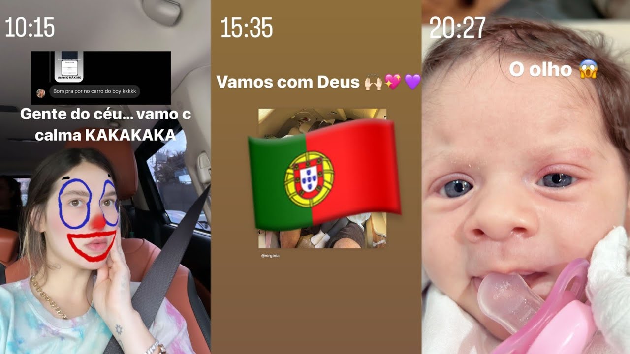 Virgínia e família viaja para Portugal