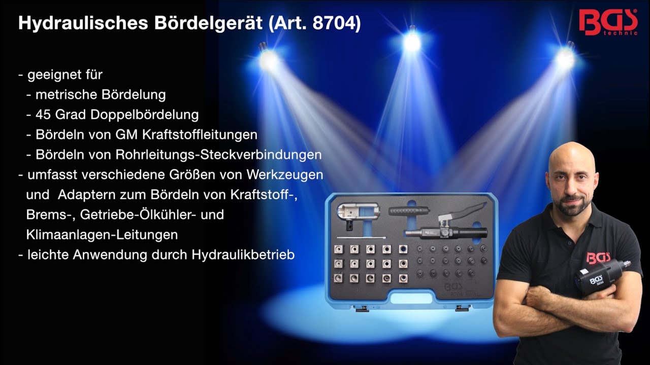 Tutorial: Hydraulisches Bördelgerät (Art. 8704)