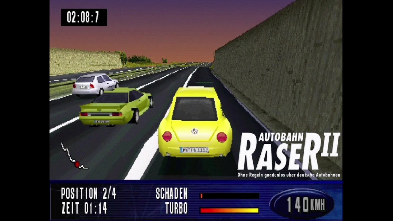 Autobahn Raser II - PS1 Gameplay