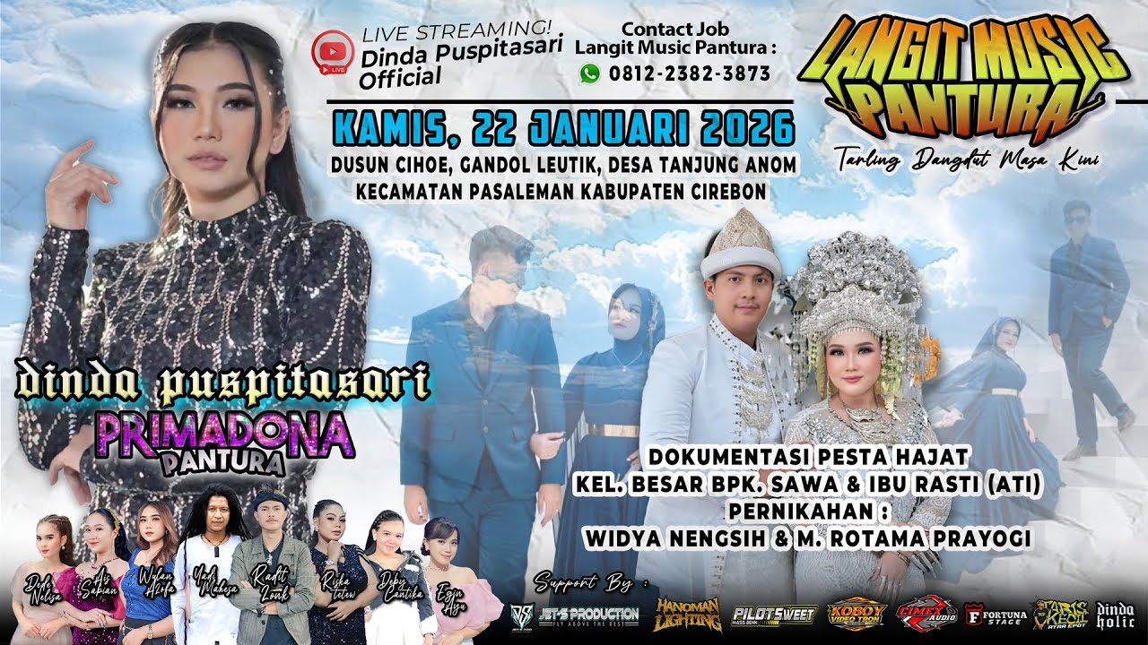 🔴LIVE LANGIT MUSIC PANTURA DINDA PUSPITASARI JATIANOM PASALEMAN CIREBON - 22 JANUARI 2026