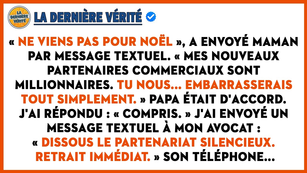 Maman A Dit : « Ne Viens Pas Pour Noël, Tu Es Trop Pauvre Pour Notre Milieu », Sa Boutique A Ensuite