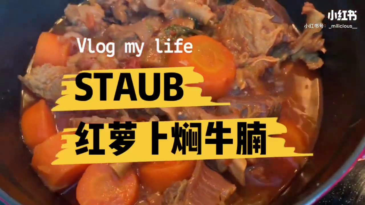 Staub Recipe- Beef Briskets Stew 红萝卜焖牛腩
