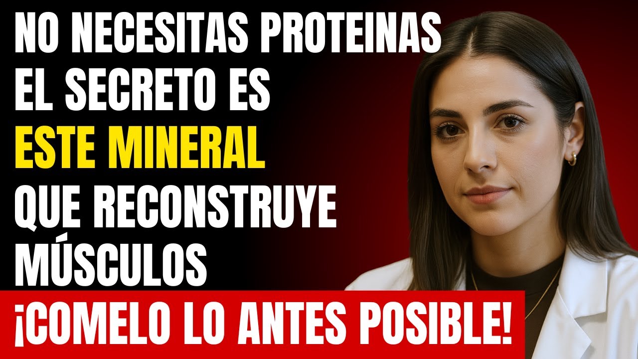 ¡ADIÓS PROTEÍNA! Este Mineral REVIVE tus MÚSCULOS Rápidamente Después de los 65