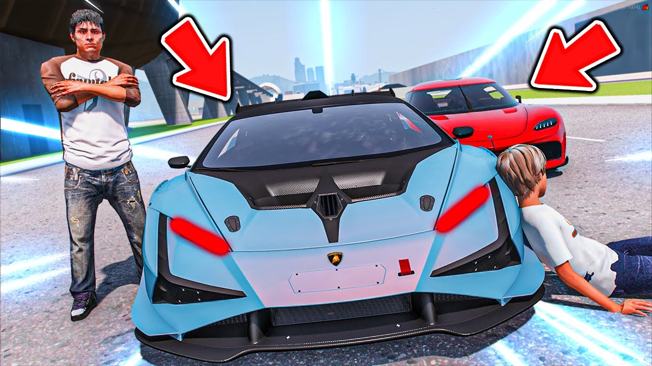 GTA V #83 ( الجار المليونير ) : فاجئني واحد بسيارة خارقه قويه مره