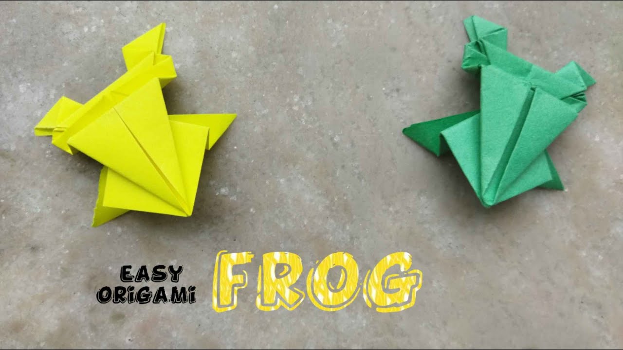 Jumping Origami Frog
