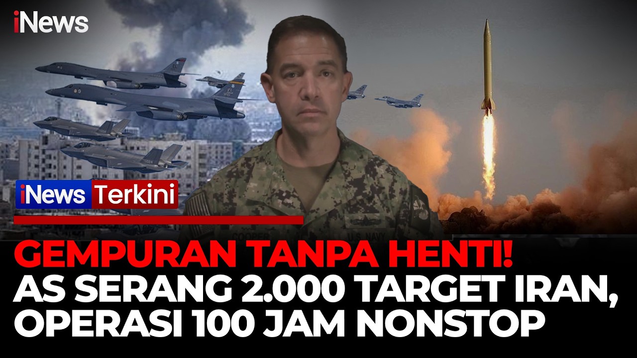 Serangan Balik Besar-besaran! AS Klaim Hancurkan 2.000 Target Iran dalam Operasi 100 Jam