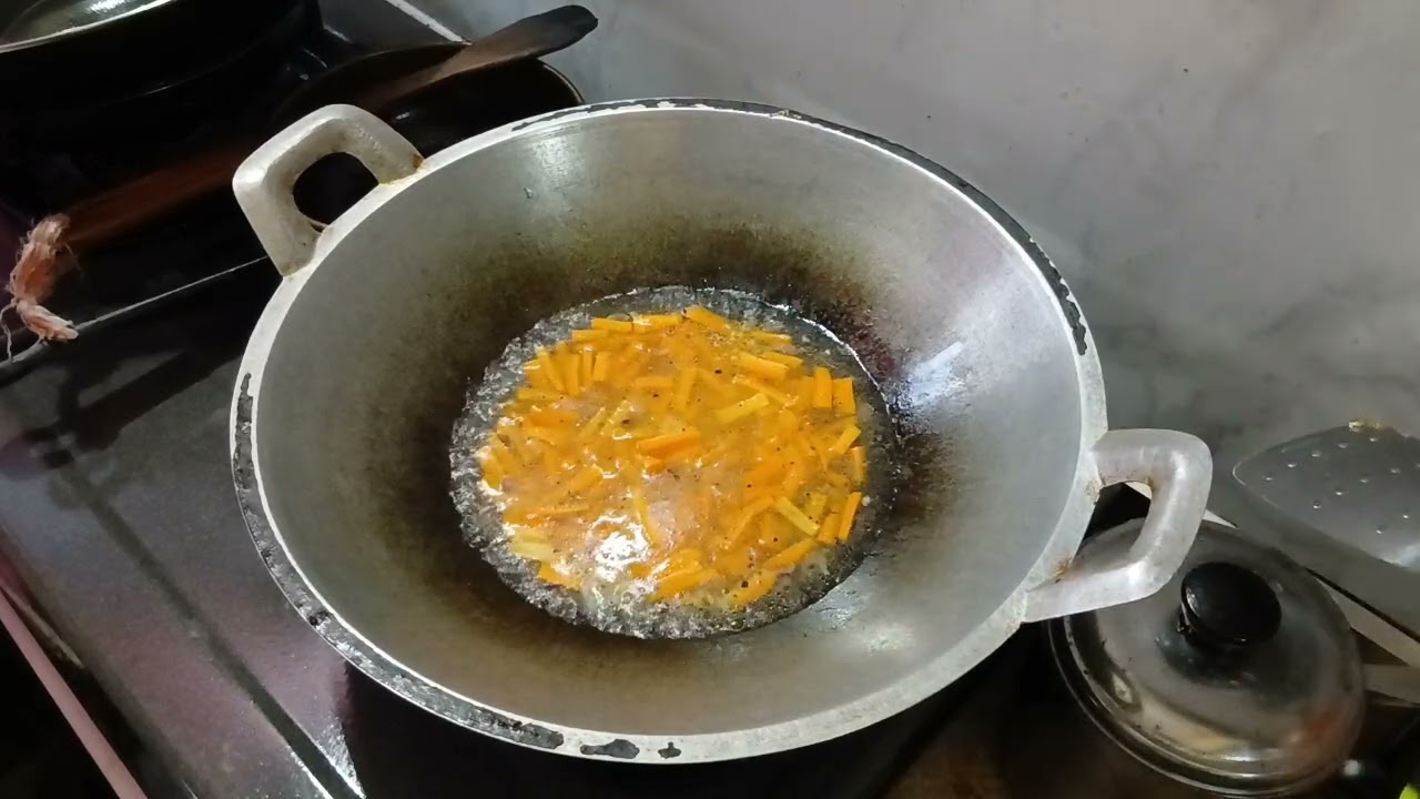 Goreng singkong jumbo || Tumis sayur wortel buncis timun