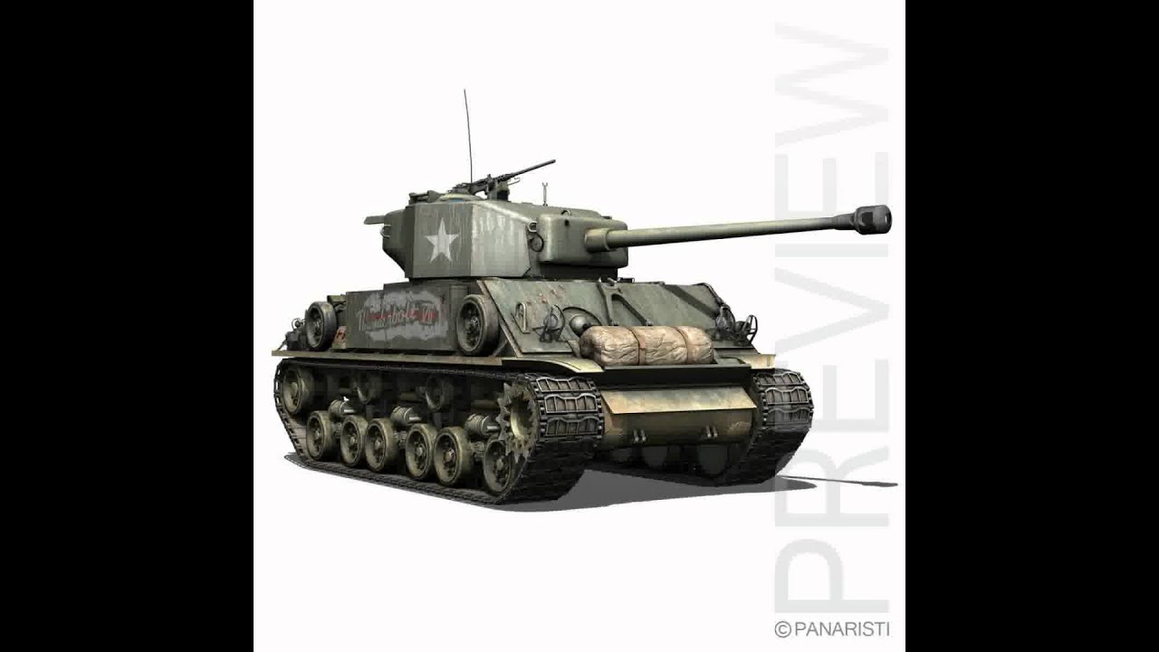 3D Model of M4A3E8 HVSS Sherman - Easy Eight Review