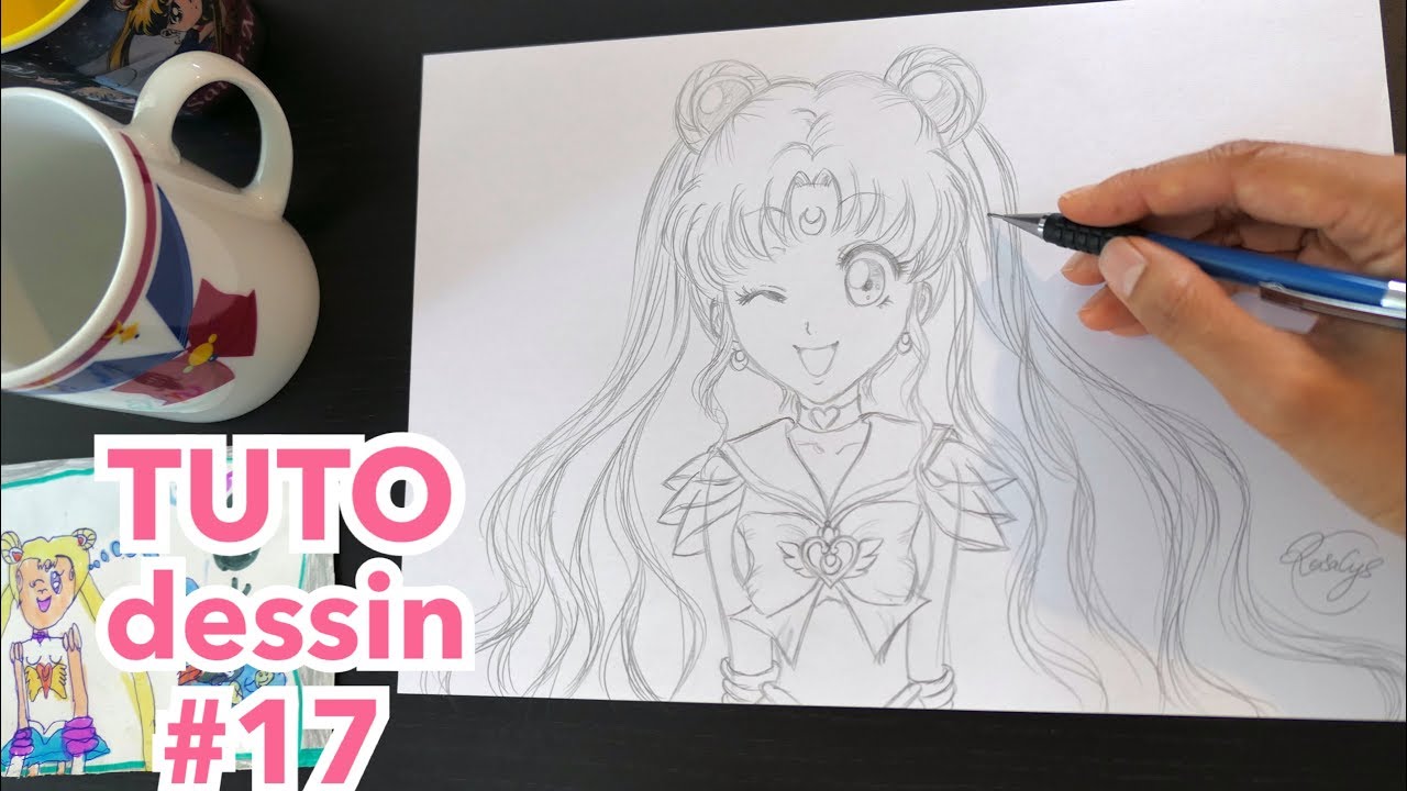 TUTO DESSIN #17 crayon | SailorMoon | fan-art manga