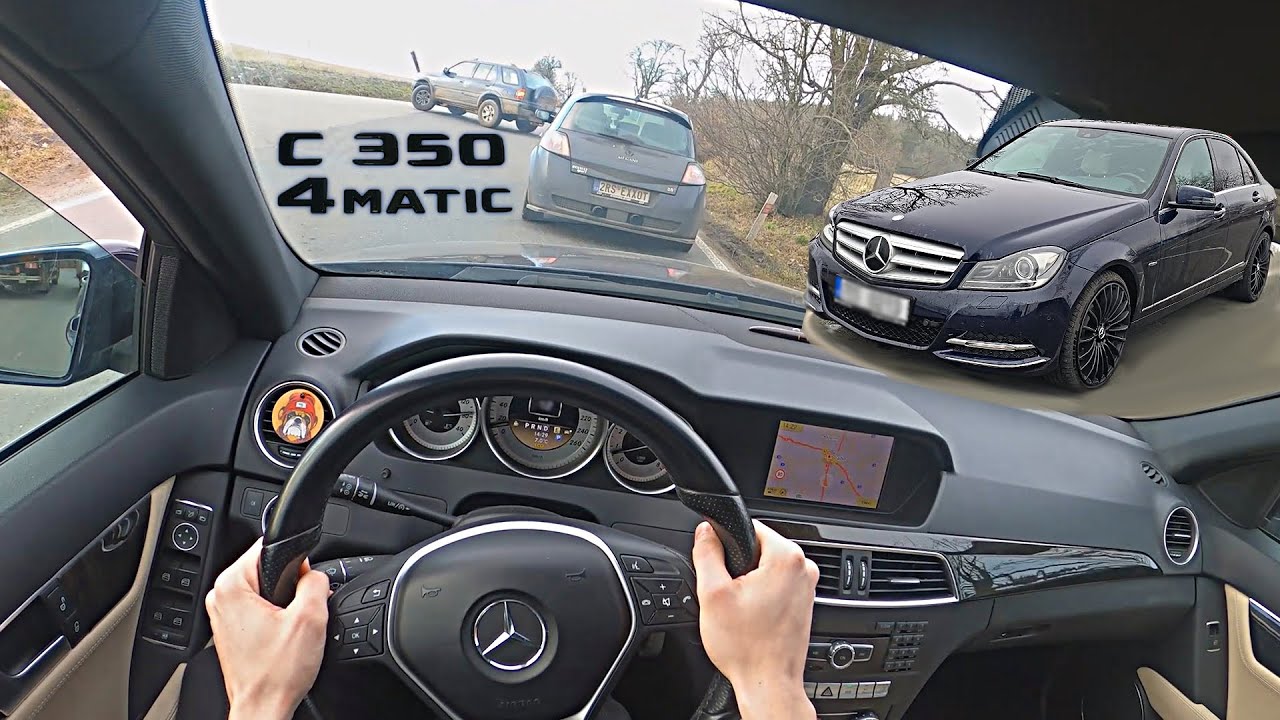 Mercedes-Benz C350 W204 CGI V6 (225 kW) 4matic 2011 Test drive POV