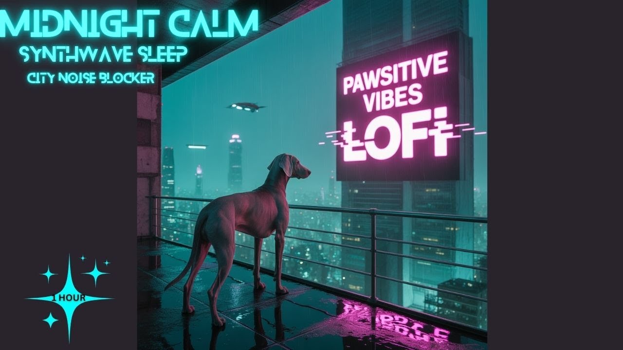 Calming Synthwave for Dog Anxiety | Deep Sleep Music for Urban