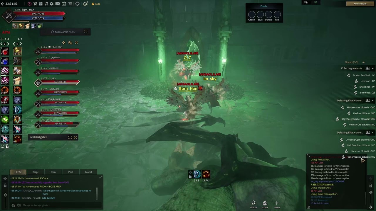 Rise Online 75 Lvl Defeating Elite Monster 1- 2 Görevleri - Toplam 1 Milyar 800 Milyon EXP -