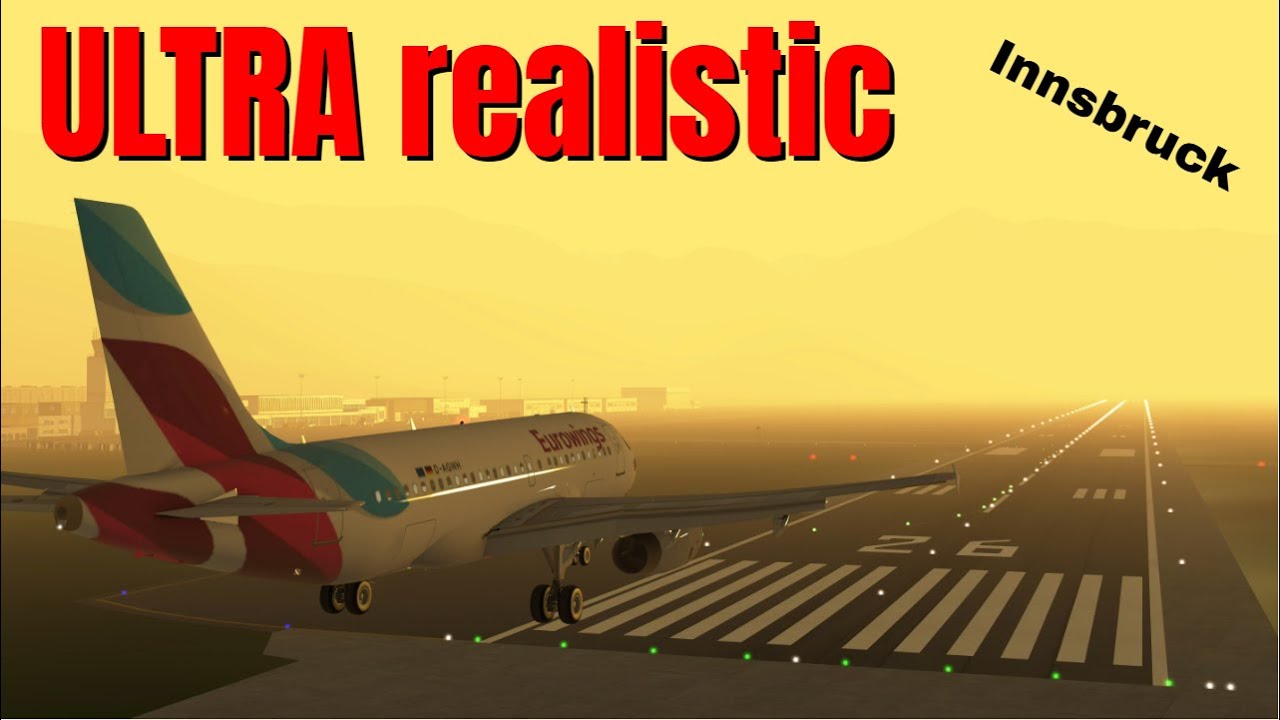 Infinite flight: ULTRA realistic flight with worlds HARDEST landing into Innsbruck!!