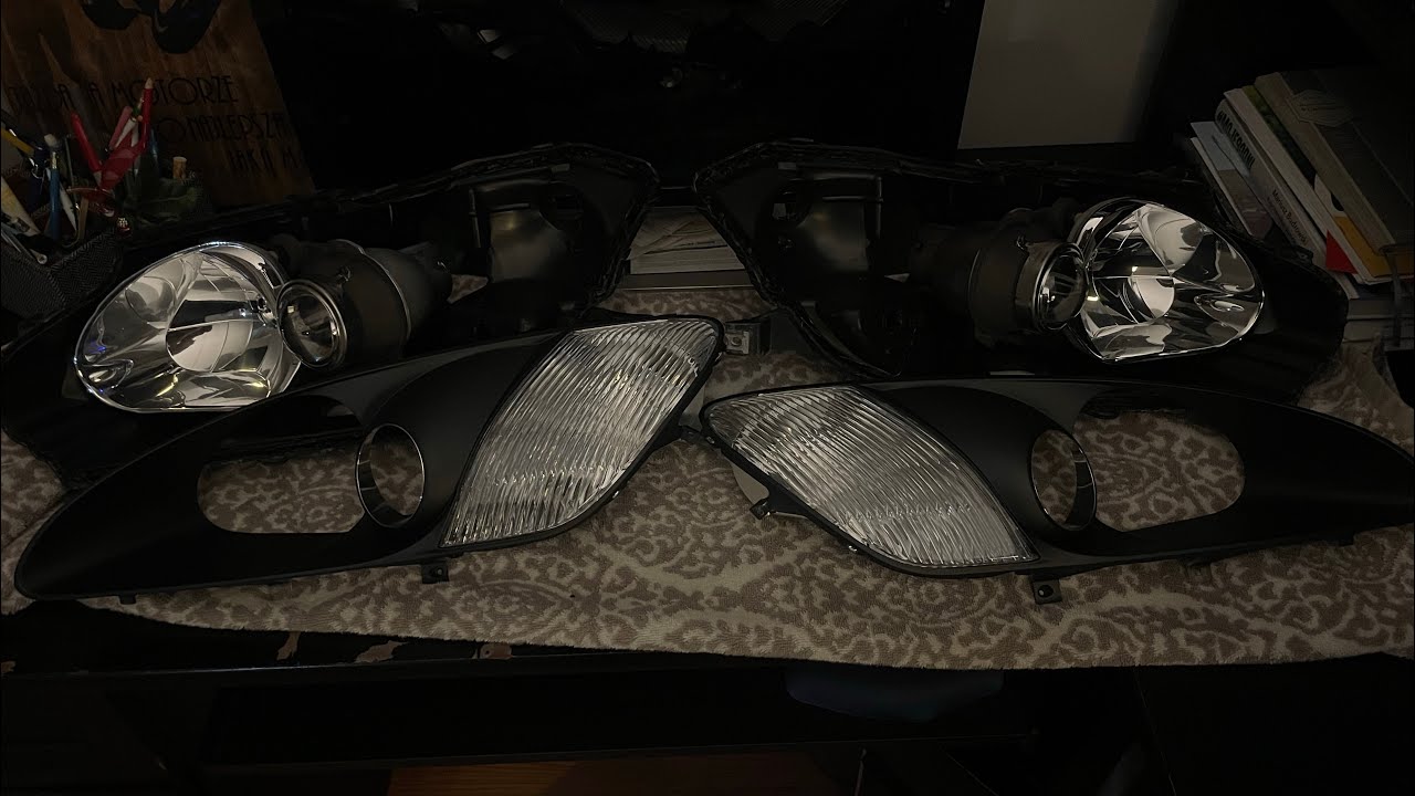 ep2. s2000 build. clear headlight diffusers.
