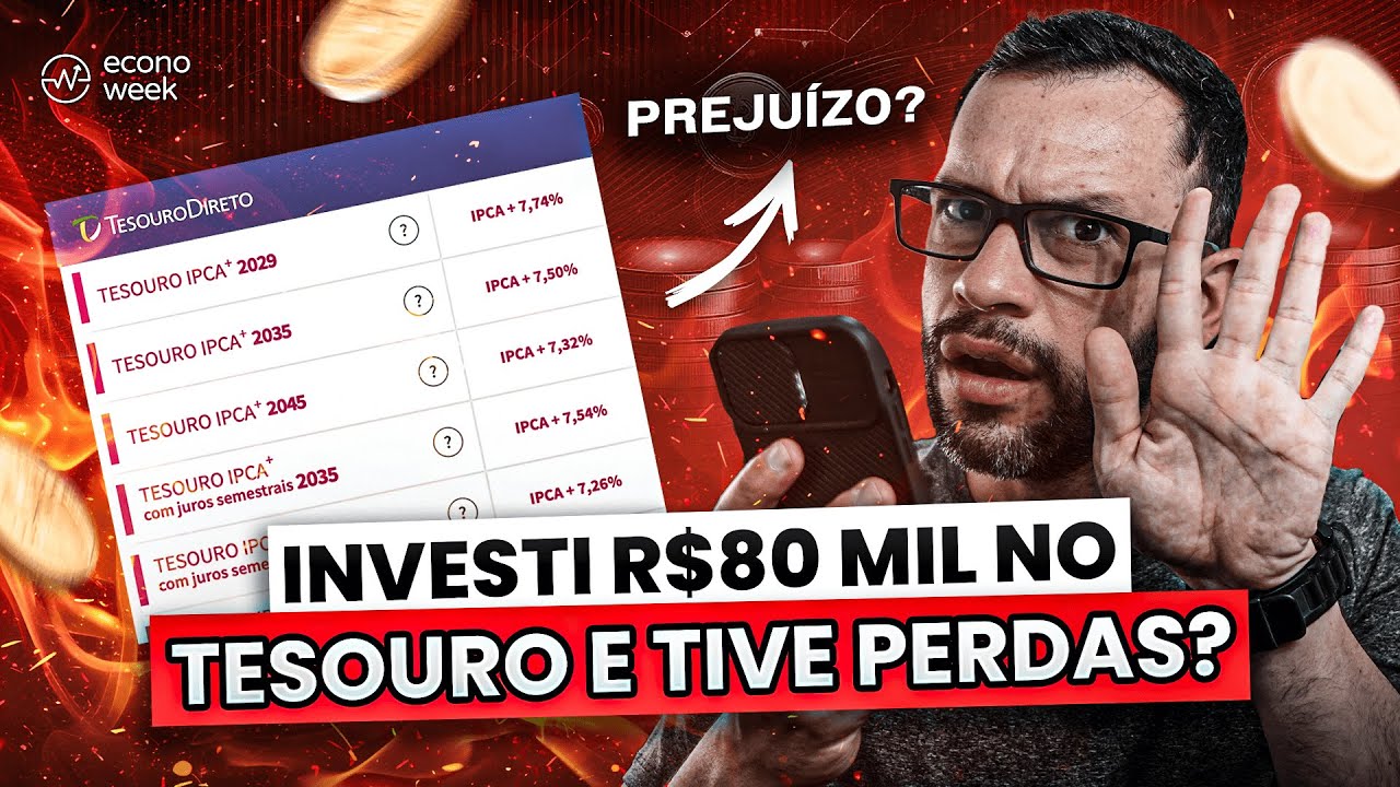 Investi R$ 80 MIL no TESOURO DIRETO e PERDI DINHEIRO! 🤯 Abri minha ESTRATÉGIA e o que DEU ERRADO 💰