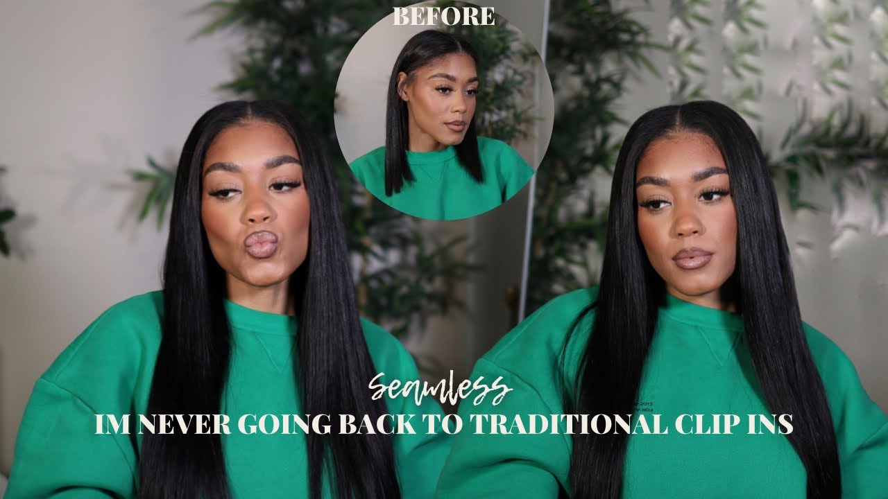 HOW TO: Installing Seamless Clip Ins QUICK and EASY FT EayonHair