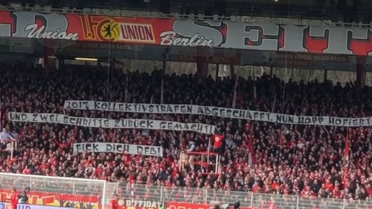 Union Berlin Fans protestieren gegen den DFB und Dietmar Hopp #fanprotest