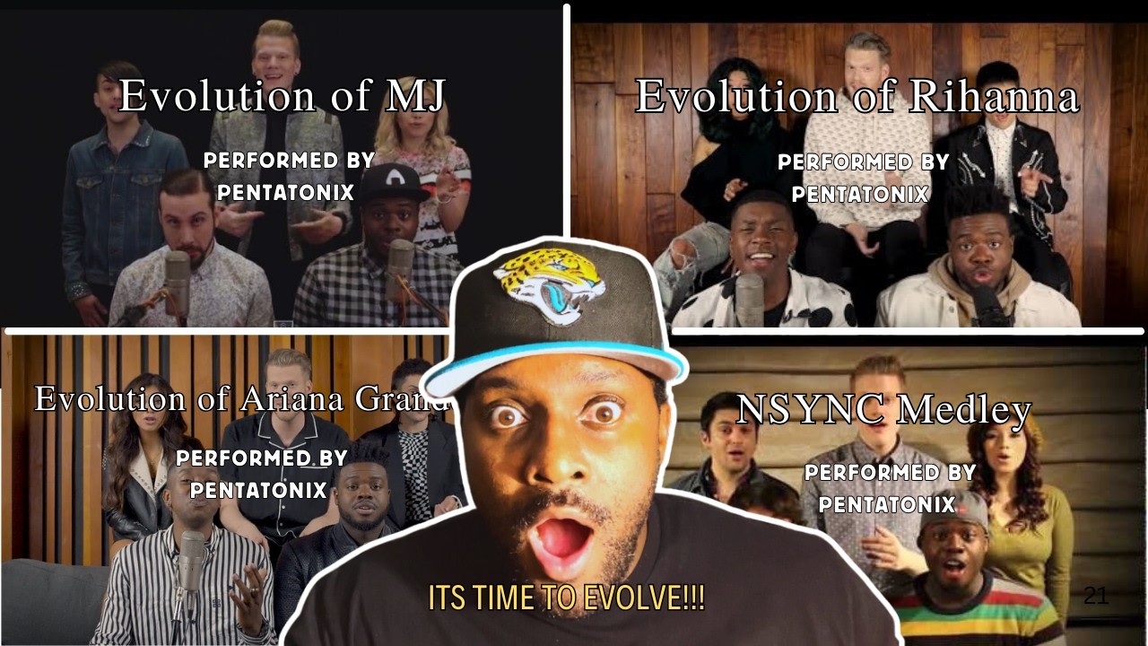 FOREVER EVOLVING!!!  | Pentatonix - Evolution of... MJ, RiRi, Ariana Grande, & NSYNC  (REACTION)