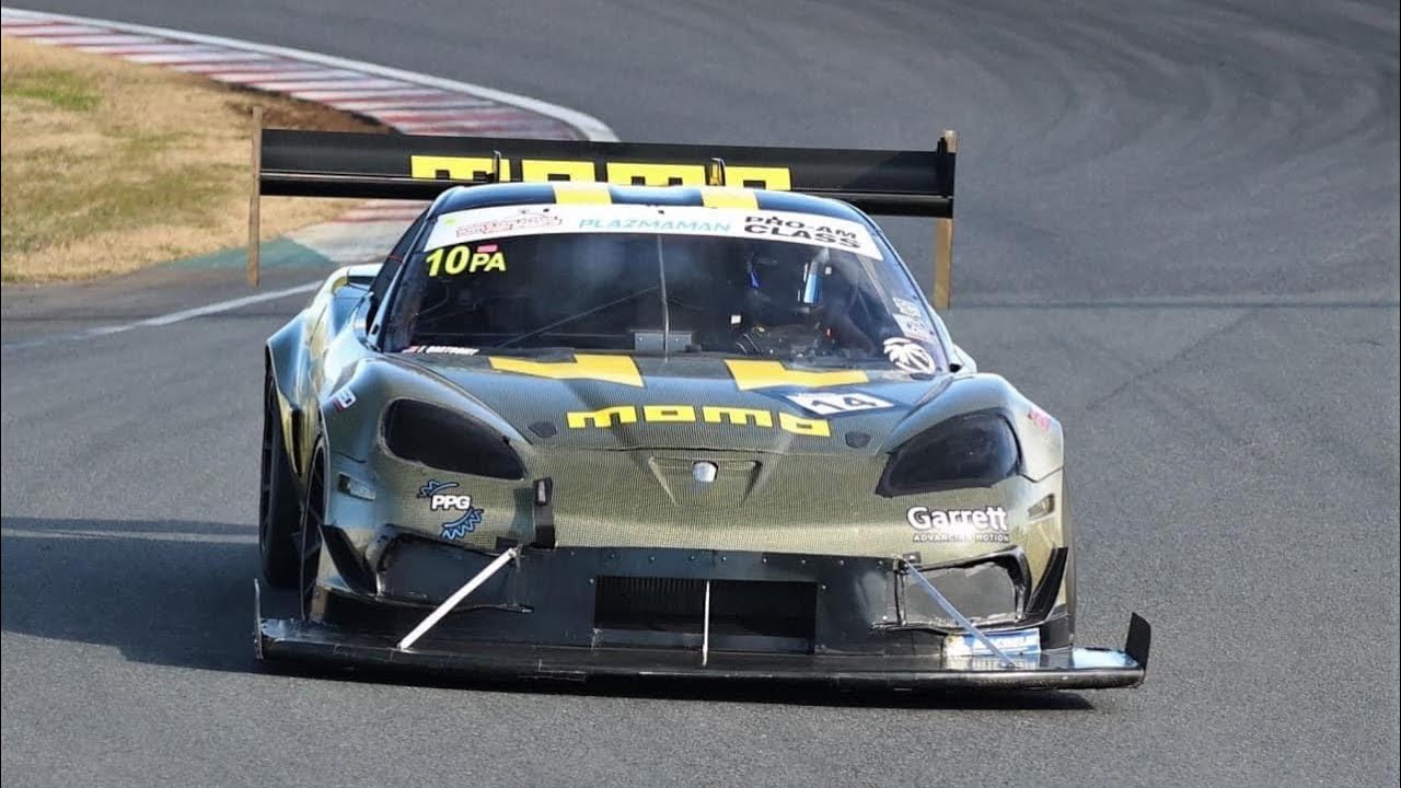Twin Turbo Corvette Laps Tsukuba