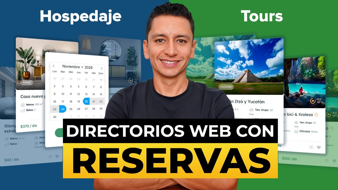 Cómo Crear Una Página Web de RESERVAS 🚀 Hoteles, Tours, Viajes 🚀
