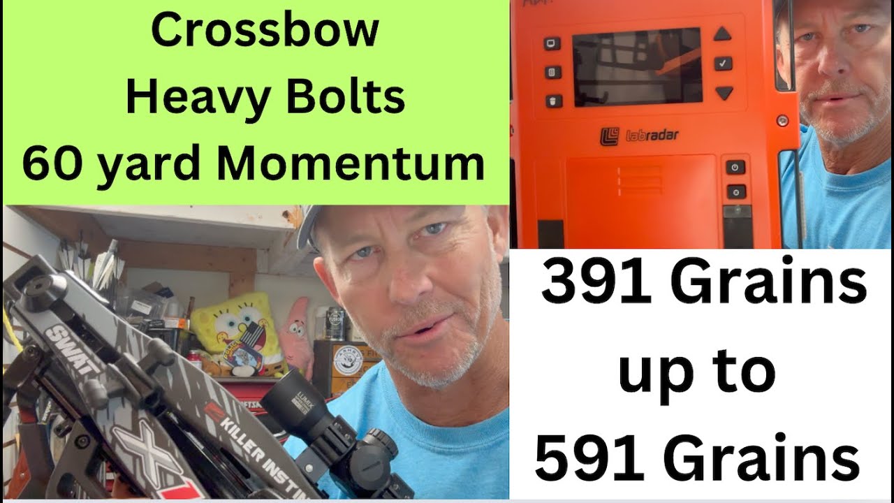 Crossbows, heavy bolts and Momentum at 60 Yards