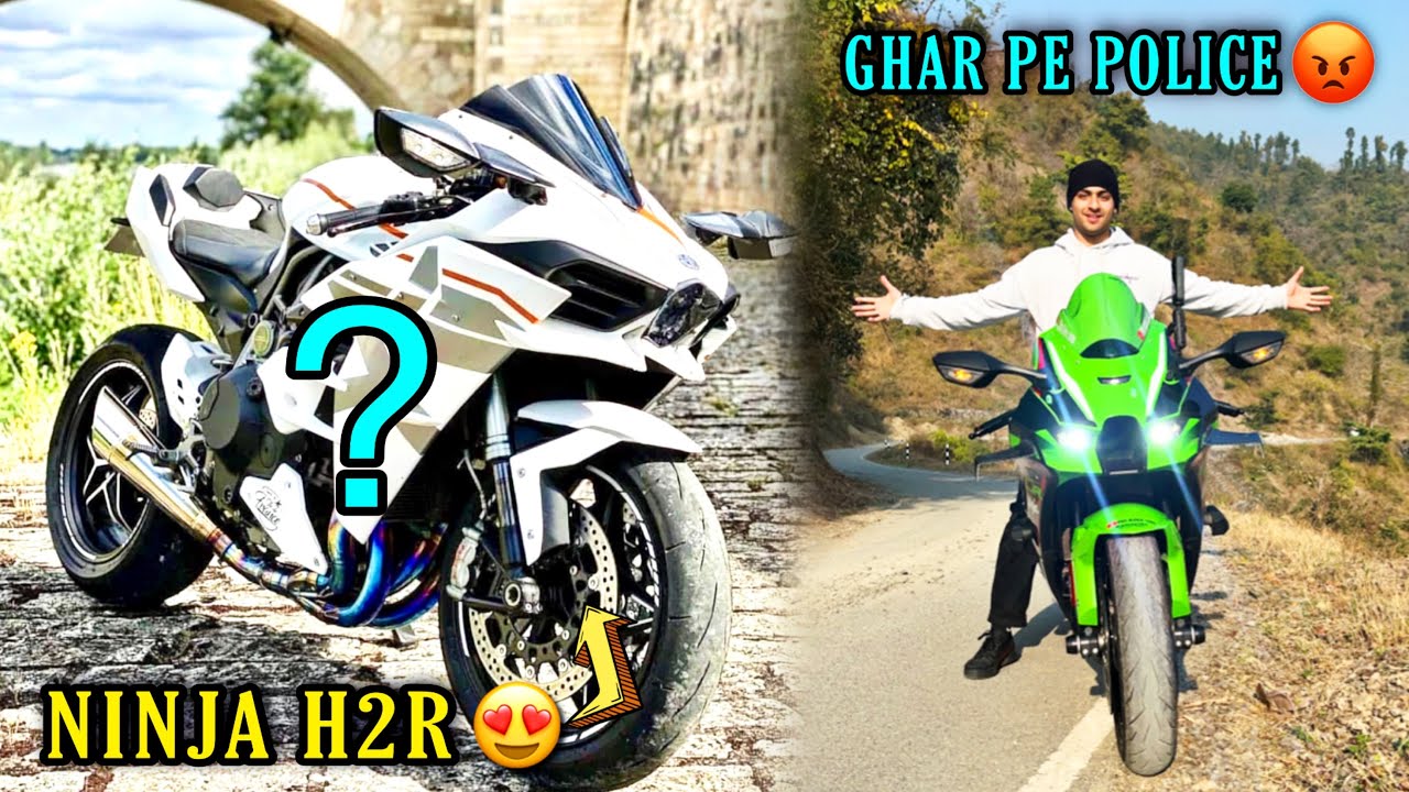 Finally Apni New H2 Lene Se Pehle Ghar Par Police aa Gayi & College girls Ko Di Ride Apni Zx10r Pe😍