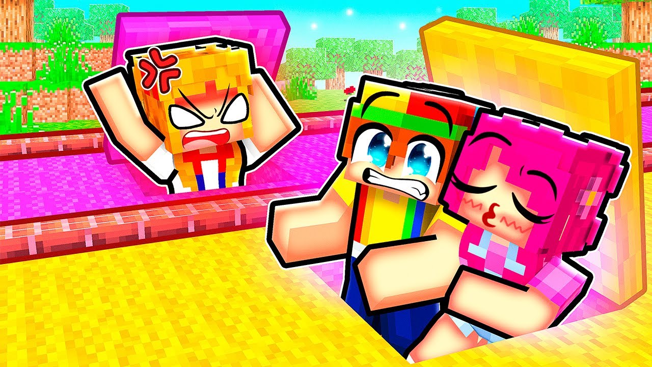 Surviving in ONE COLOR DOOMSDAY BUNKER CHUNK With MY CRAZY FAN GIRLS!