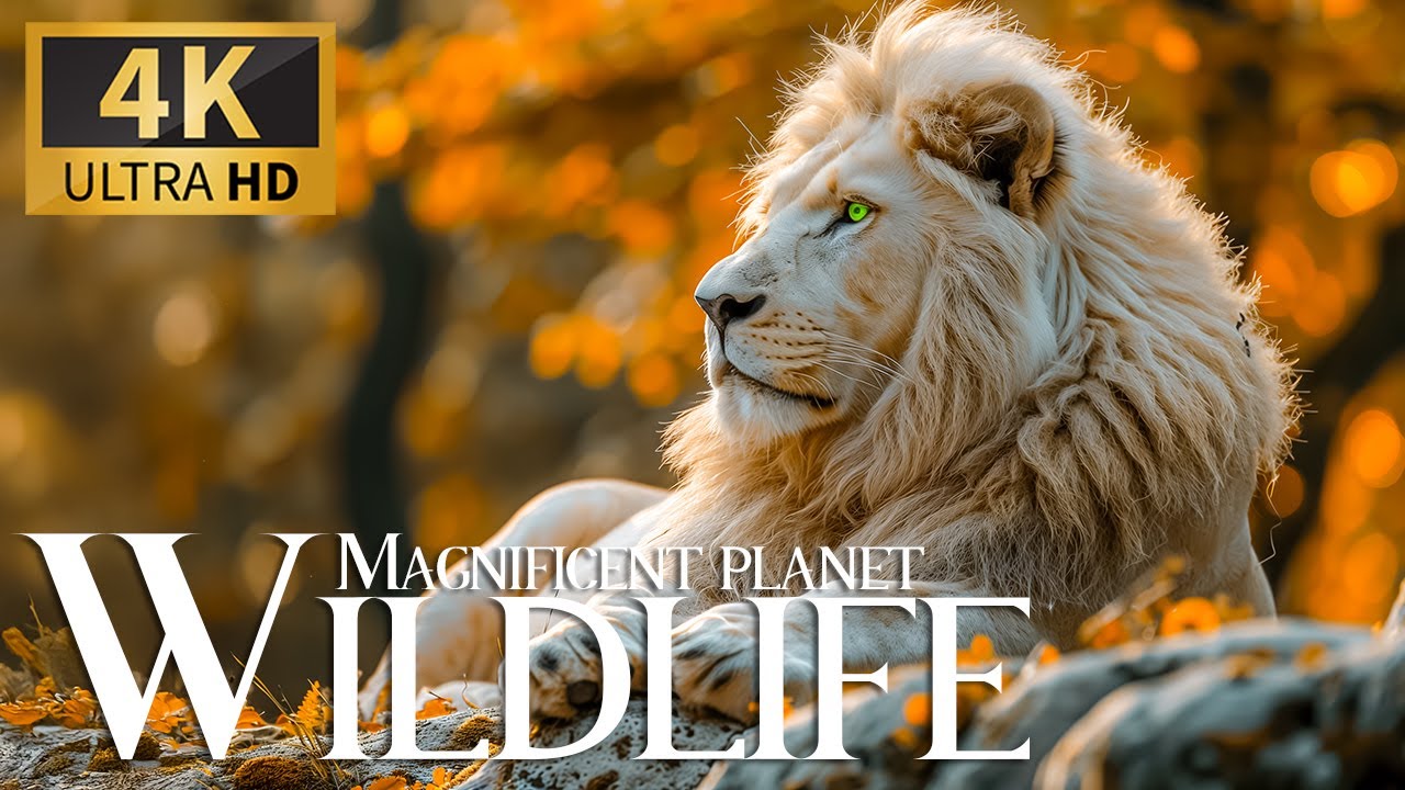 Magnificent Planet Wildlife 4K 🌿Uncovering Wonderful Animals Film with Soft Piano Music