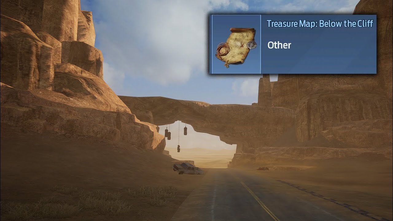 UNDAWN - Below The Cliff Treasure Map & Dig Location | Golden Desert