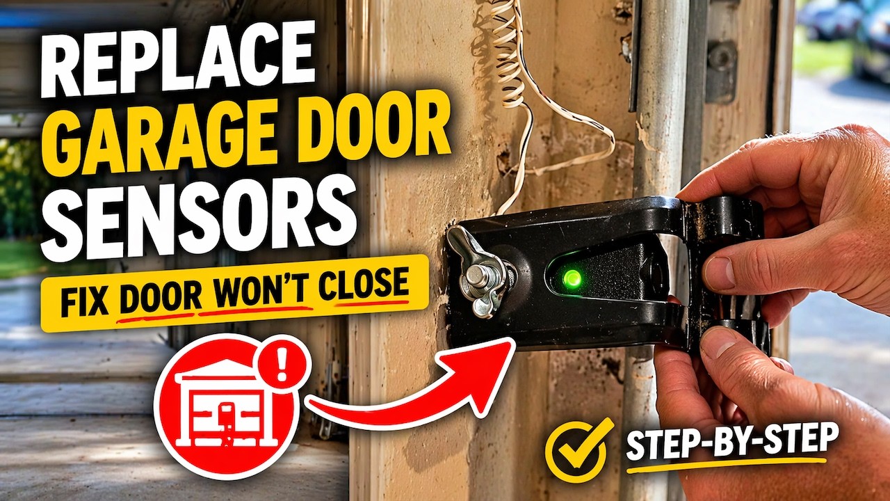 How to install garage door sensor